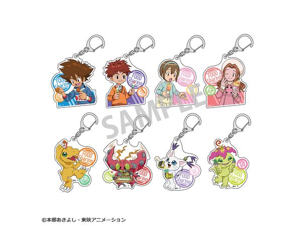 Digimon Adventure: Trading Acrylic Keychain vol.1 / Share Food 1Box 8pcs
