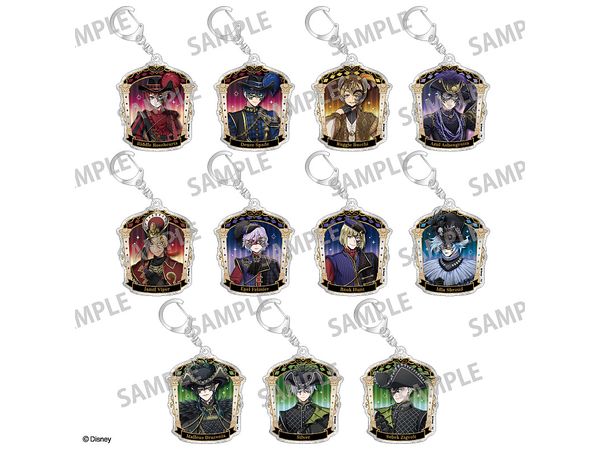 Disney Twisted Wonderland: Trading Glitter Acrylic Keychain/Masquerade Dress Ver. 1Box11pcs