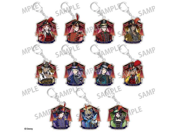 Disney Twisted Wonderland: Trading Glitter Acrylic Keychain/Playful Dress Ver. 1Box11pcs