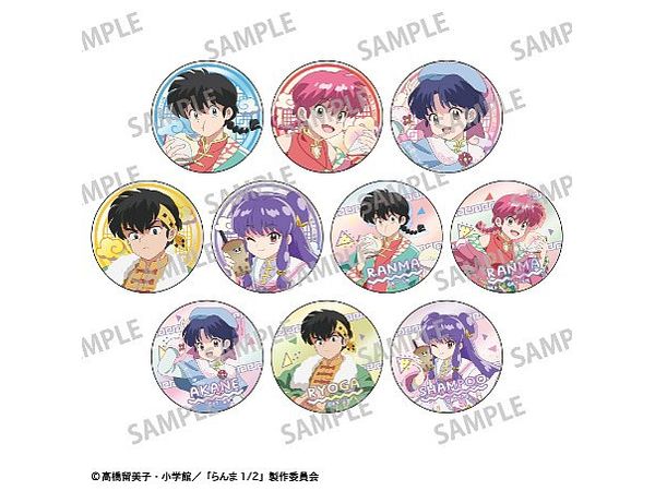 Ranma 1/2: Trading Metallic Can Badge / China Coordination: 1Box (10pcs)
