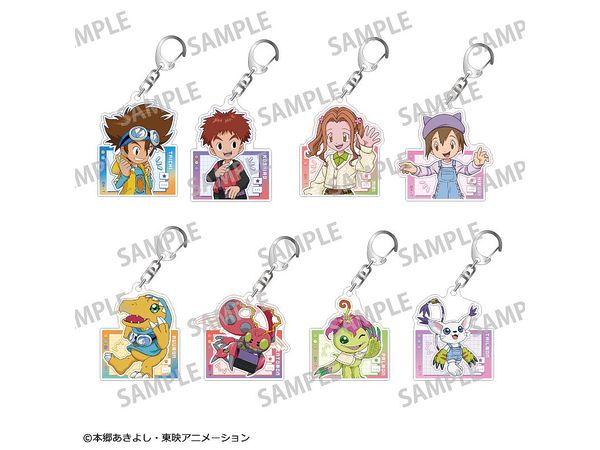 Digimon Adventure: Trading Acrylic Keychain Vol.1 / Link Coordination 1Box 8Pcs
