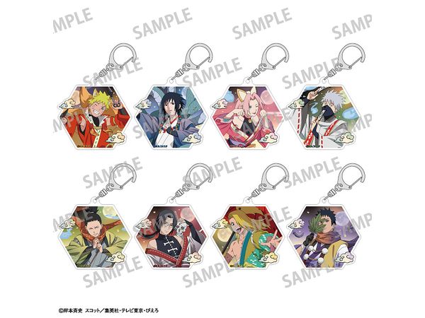 Naruto: Trading Acrylic Key Chain / Yokai Arrangement Costume 1Box 8Pcs
