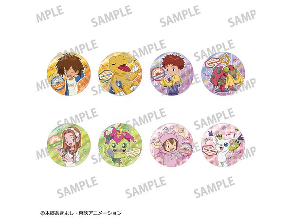 Digimon Adventure: Trading Metallic Badge Vol.1 / Asleep 1Box 8Pcs