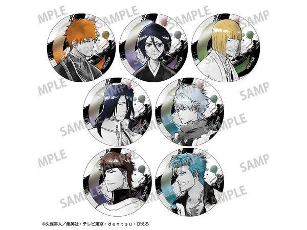 TV Anime BLEACH Thousand-Year Blood War Arc: Trading Aurora Can Badge / KamiAni TOUCH2: 1Box (7pcs)