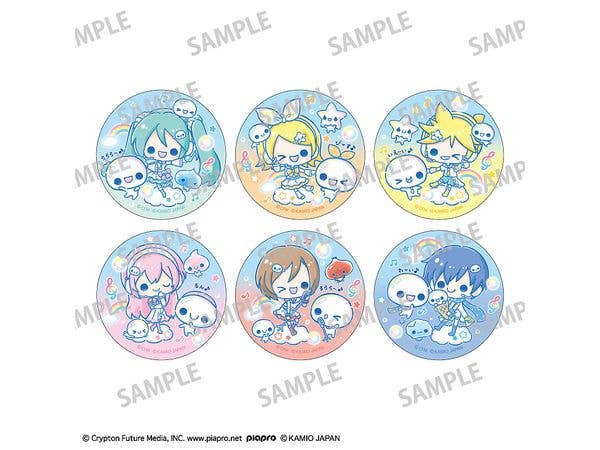 Hatsune Miku x Pukupuku Awawa-chan: Trading Can Badge 1 Box (6 pieces)