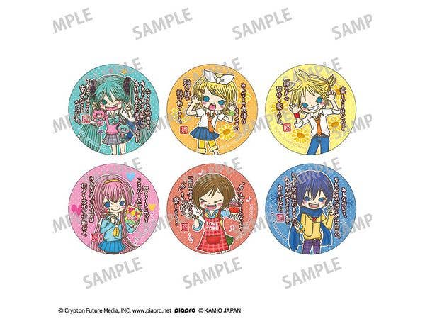 Hatsune Miku x Love Friends: Trading Can Badge 1 Box (6 pieces)