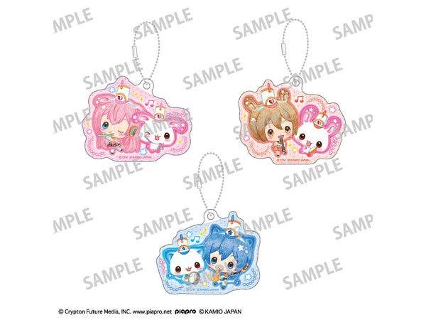 Hatsune Miku x Happy March: Acrylic Keychain Set - Megurine Luka, MEIKO, KAITO