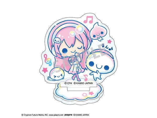 Hatsune Miku x Pukupuku Awawa-chan: Mini Acrylic Stand Megurine Luka