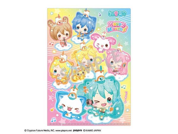 Hatsune Miku x Happy March: A4 Single Clear File