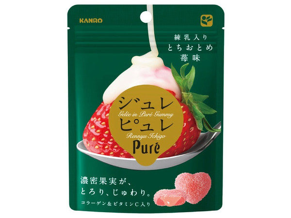 Gelee Pure Tochiotome Strawberry with Condensed Milk Flavor 59g