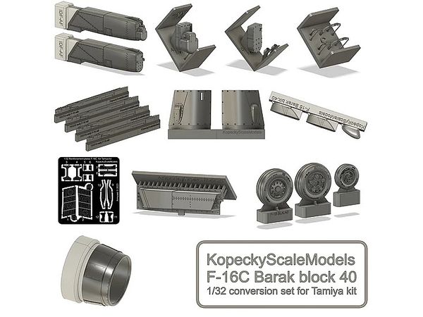 F-16 Barak Block 40 conversion set for Tamiya