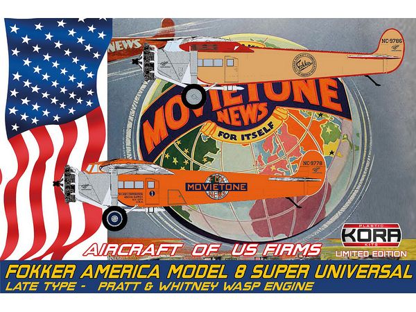 Fokker America Model 8 Super Universal 'Aircraft of US firms' (late, Wasp engine)