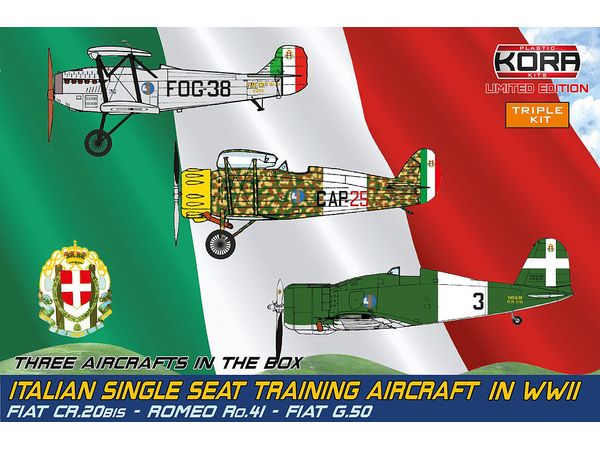 Italian Single-Seat Training A/C (CR.20bis, Ro.41, G-50), Three Kits
