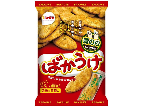 Bakauke Aonori (Rice Crackers): 1 Pack (18pcs)