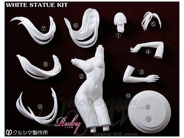 No.617 Ruby White Statue Kit