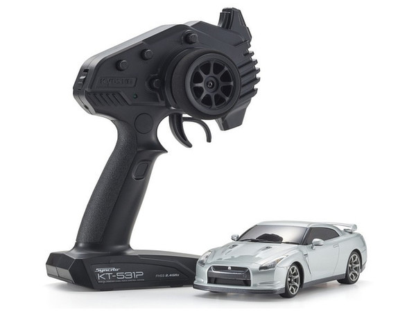 Mini-Z Nissan GT-R (R35) Ultimate Metal Silver Ready Set