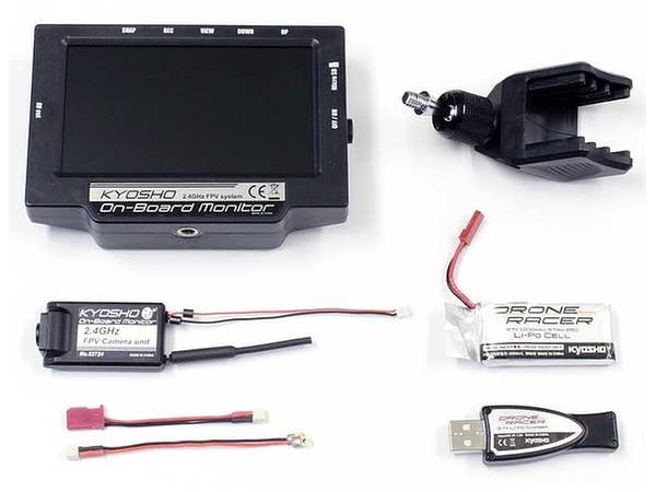 KYOSHO On-Board Monitor with Battery & USB Charger