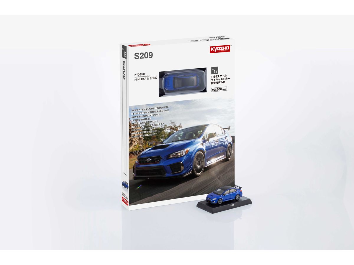 Kyosho Mini Car & Book No.19 Subaru S209 (Blue)