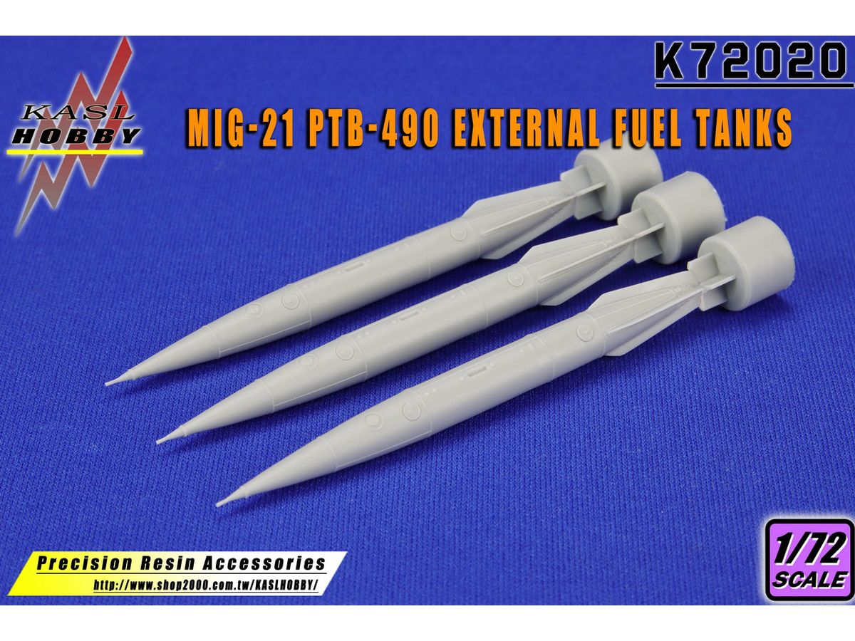 MiG-21 PTB-490 External Fuel Tanks (3 Kits)