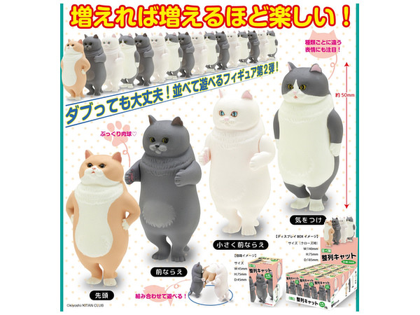 Narabetai Queue Cat: 1Box (12pcs)