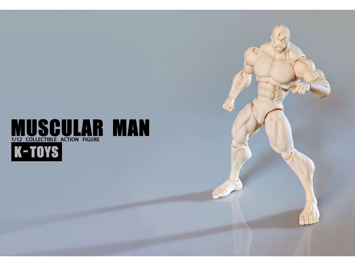Collectible Action Figure Muscular Man KT01A White Skin