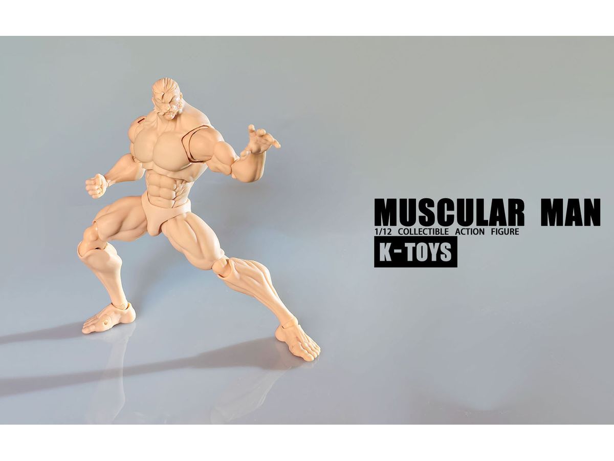 Collectible Action Figure Muscular Man KT01B Normal Skin
