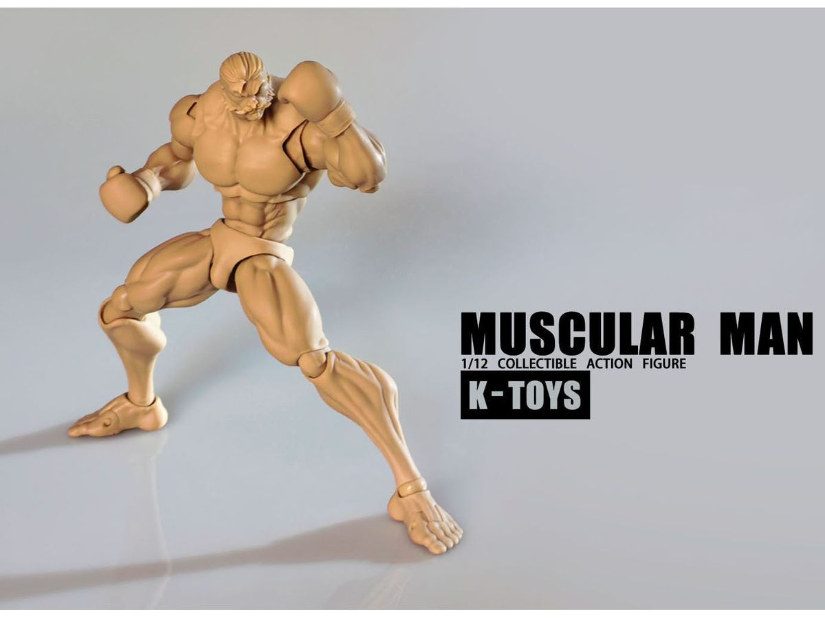 Collectible Action Figure Muscular Man KT01C Tanned Skin