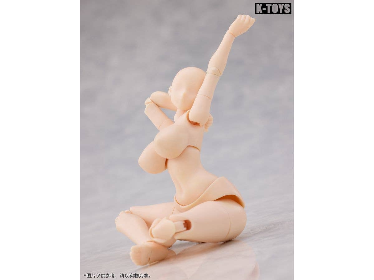 Collectible Action Figure Voluptuous Female Body KT02A White Skin