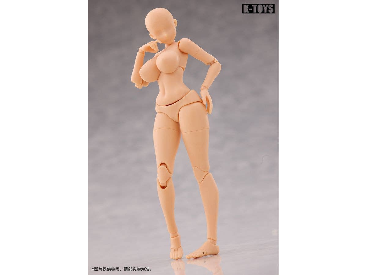 Collectible Action Figure Voluptuous Female Body KT02B Normal Skin