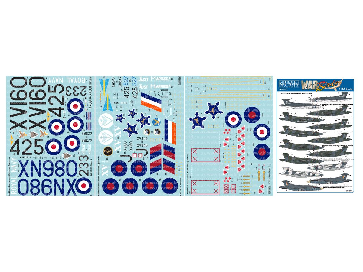 Buccaneer RAF Decal Set