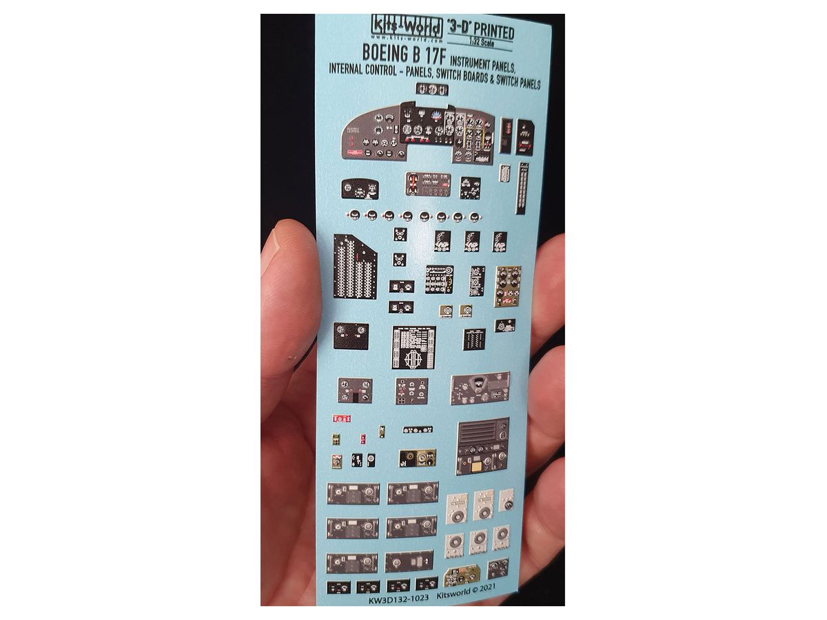 WW.II B-17F Flying Fortress Full Cockpit Interior Detail Up 3D Decal