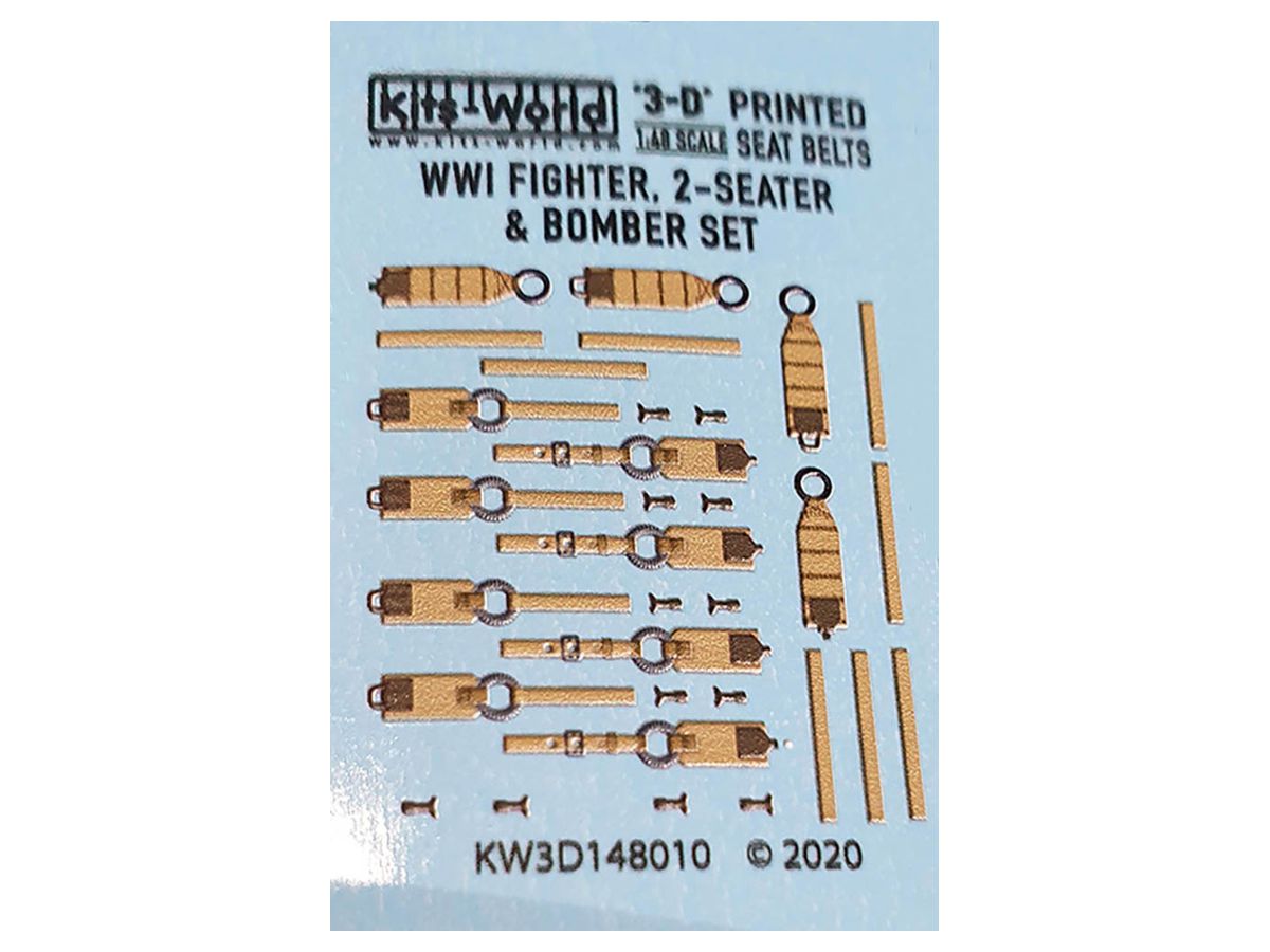 WW.I 2-Seater Fighter & Bomber Seatbelt Detail Up 3D Decal