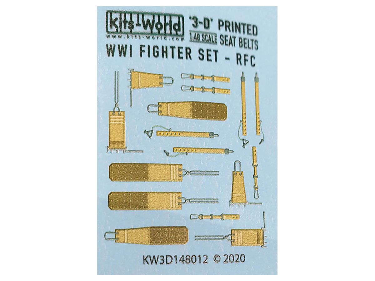 WW.I British Fighter Seatbelt Detail Up 3D Decal