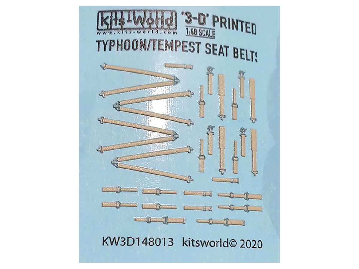 WW.II Royal Air Force Typhoon Tempest Seatbelt Detail Up 3D Decal