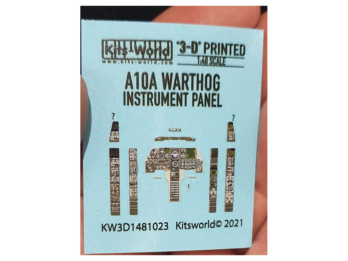 A-10A Thunderbolt II Instrument Panel Panel 3D Decal