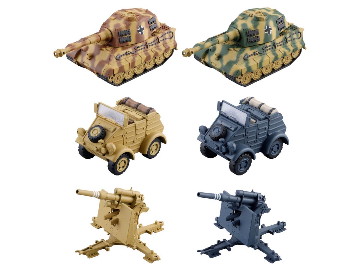 Mini Q World Tank Deformation 10 Panzer Division Vol.3: 1Box (6pcs)