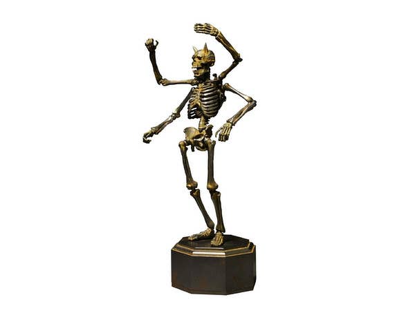 KT Project KT-005 Takeya Style Jizai Okimono - Skeleton Iron Rust Color