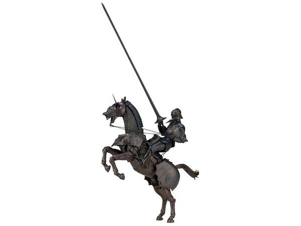 KT Project Takeya Shiki Jizai Okimono: 15th Century Gothic Equestrian Armor Bronze