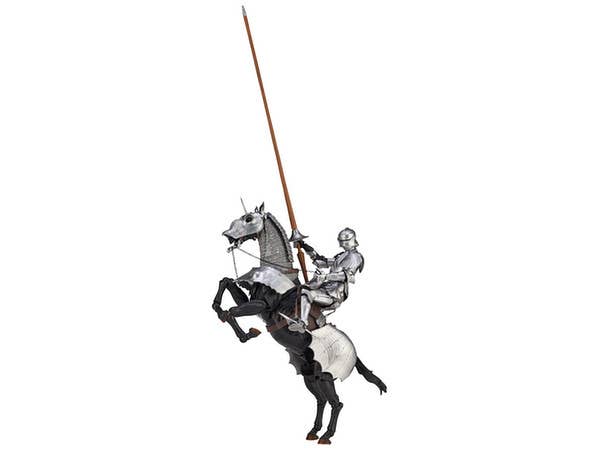 KT Project Takeya Shiki Jizai Okimono: 15th Century Gothic Equestrian Armor Silver