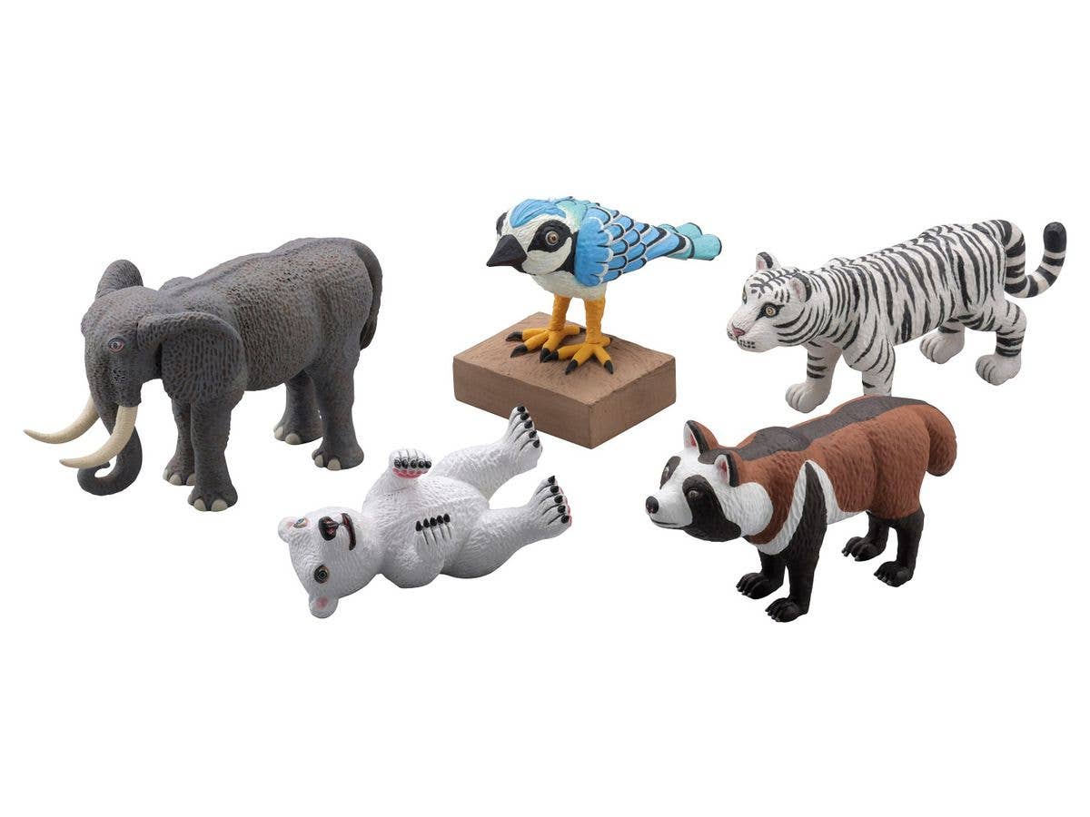 Designed by Atsuhiko Misawa Animal Figure Collection: 1Box (6pcs)