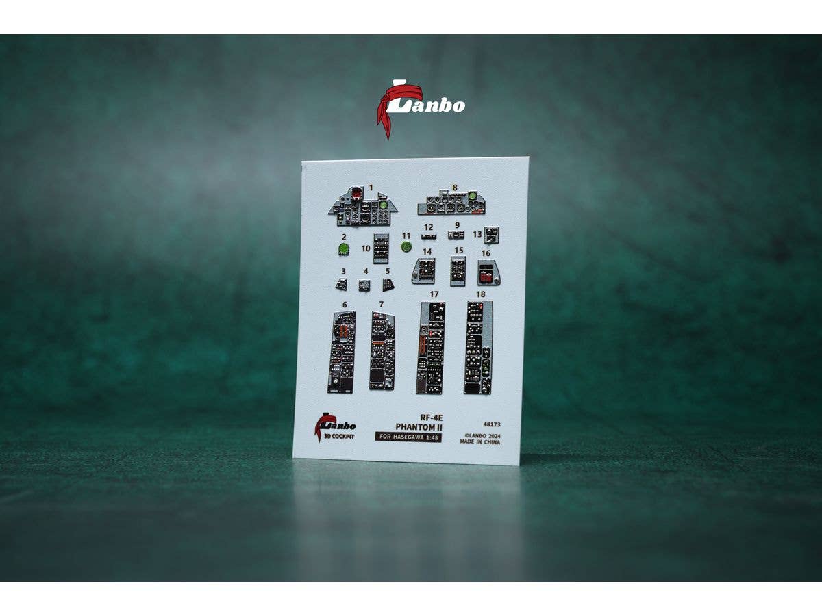 RF-4E 3D interior decal (For hasegawa)