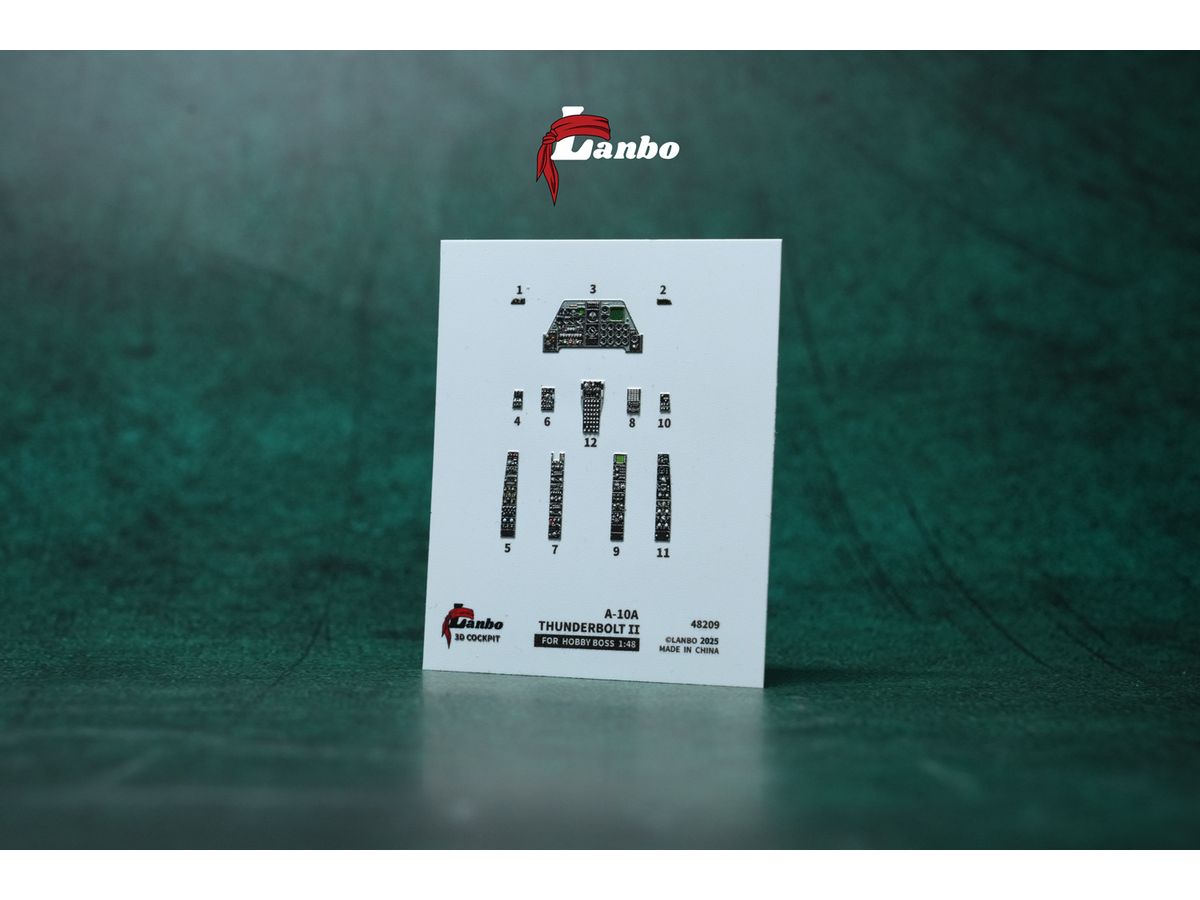 A-10A 3D interior decal (for. Hobby Boss)