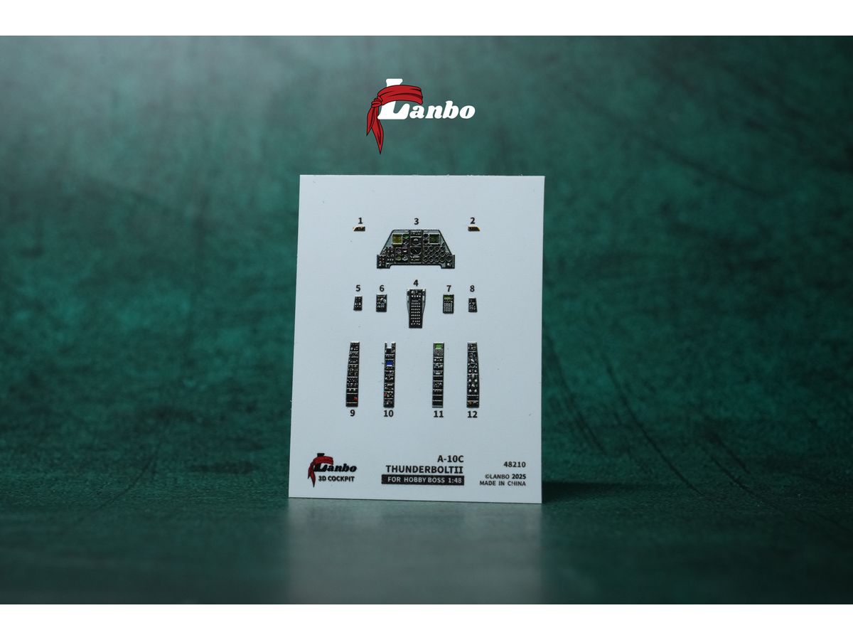 A-10C 3D interior decal (for. Hobby Boss)