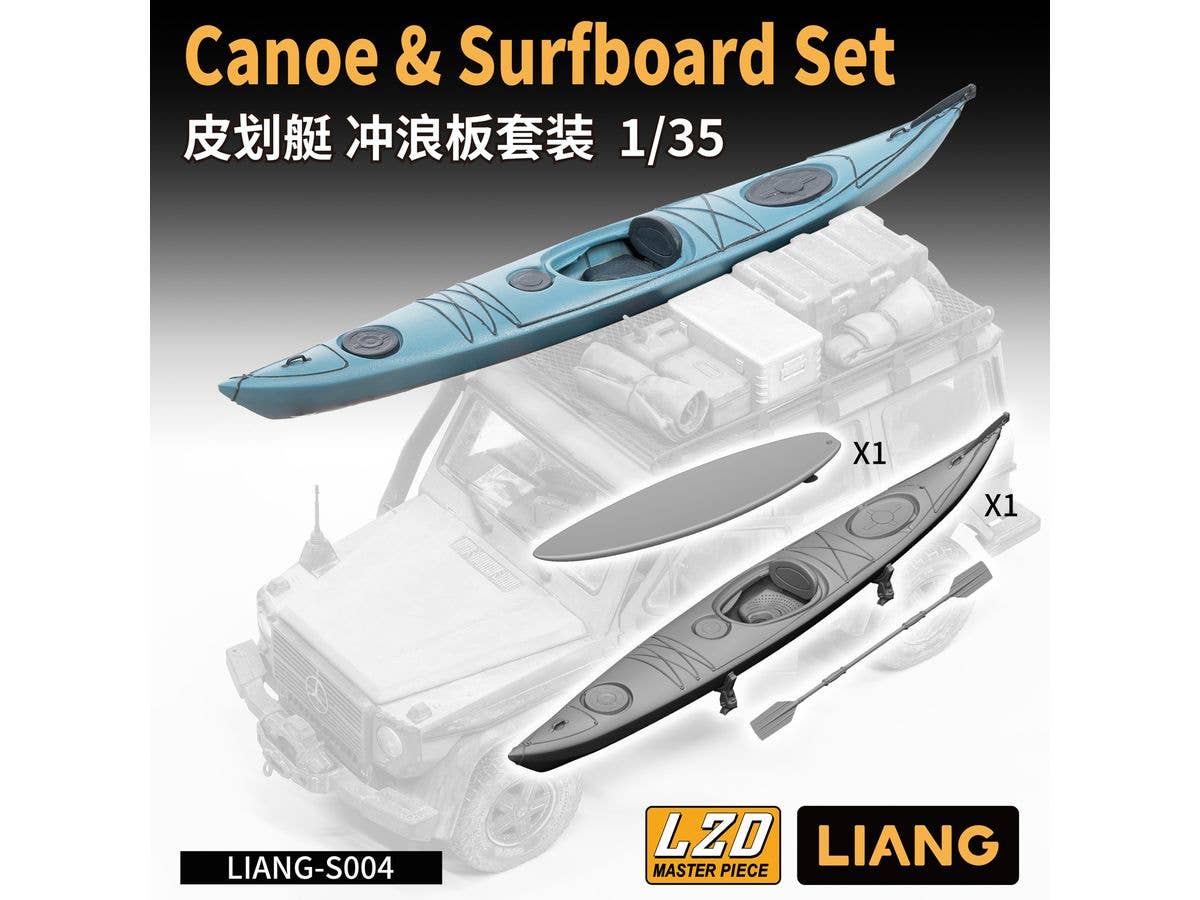 Canoe & Surfboard Set