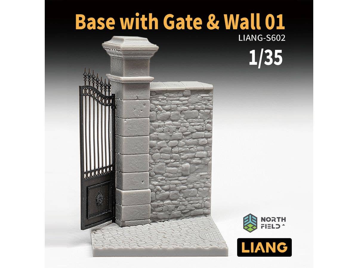 Base with Gate & Wall 01
