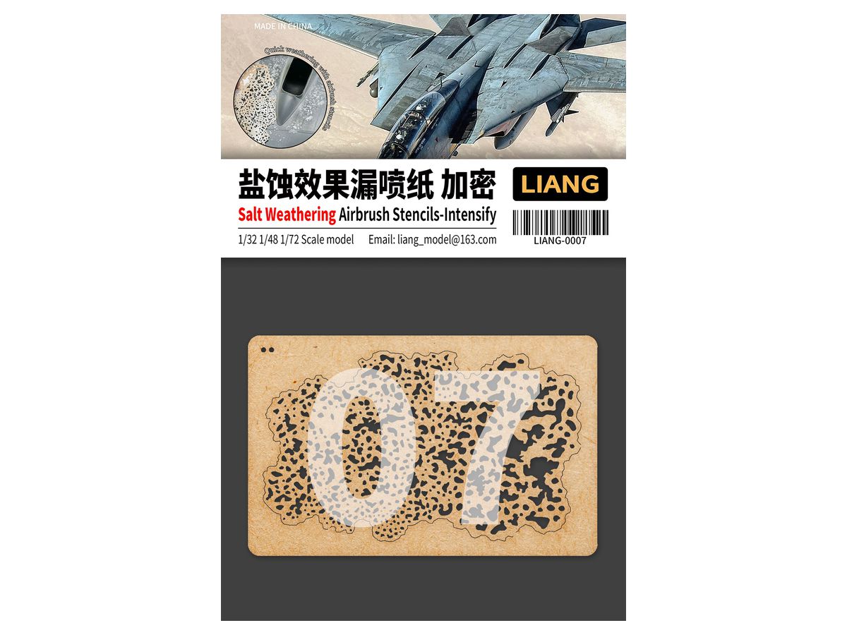 Salt Weathering Stencil For Airbrush (Large) (1/32, 1/48, 1/72)