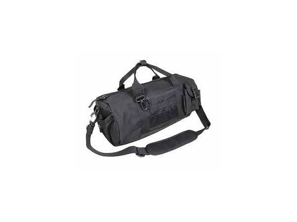 Military One Shoulder Boston Bag Black