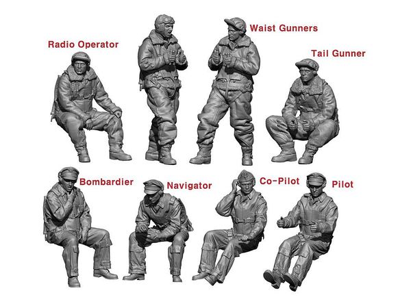 B-17 Crew Set (8 Figures)