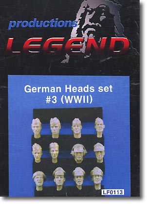 German Heads Set #3 WWII 12ea