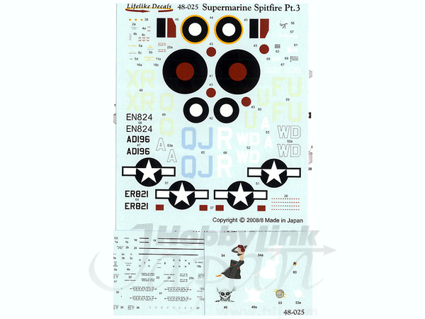 Supermarine Spitfire Part 3 Japanese Edition Decal
